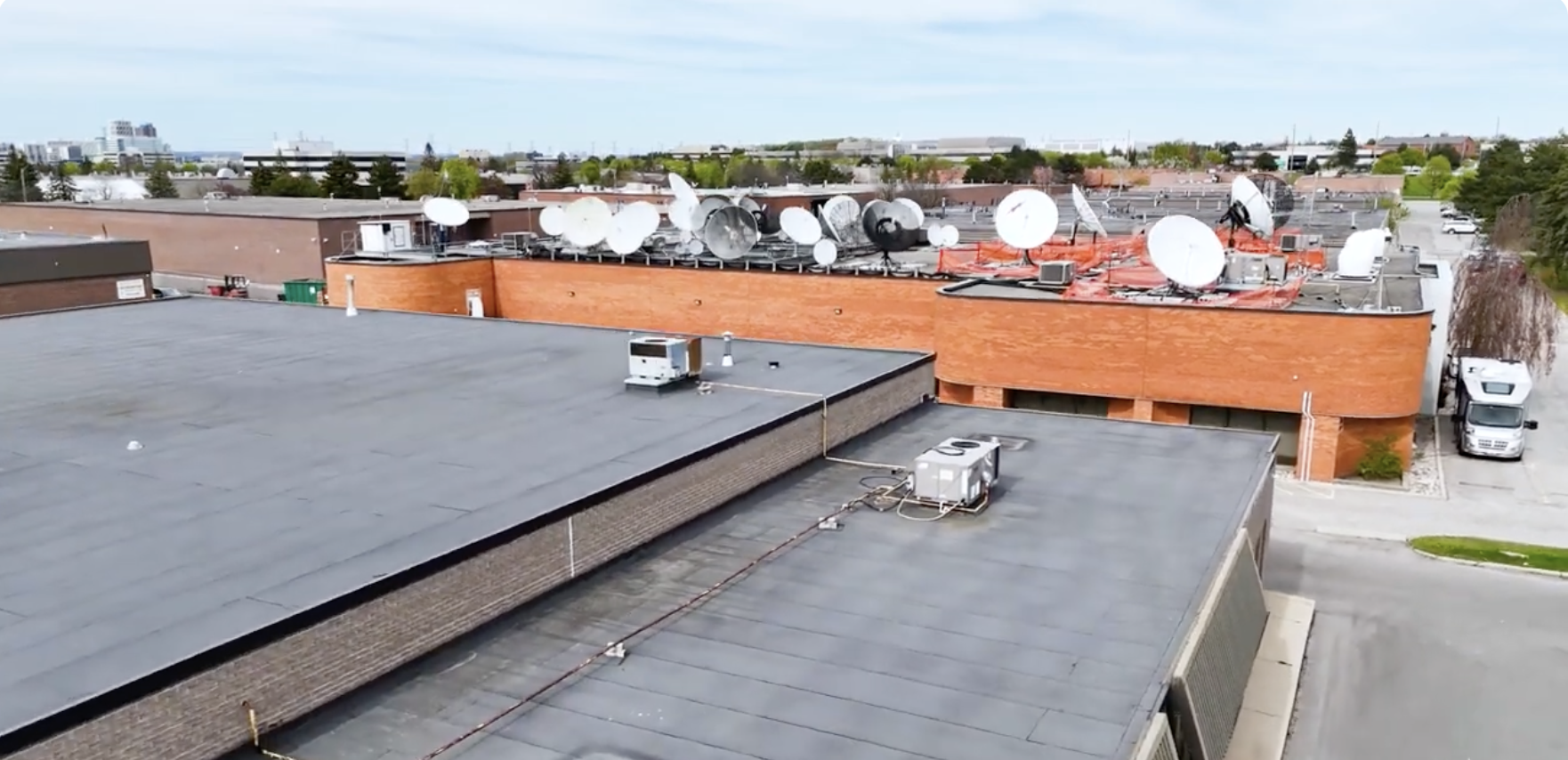 Live flat roof project in Toronto